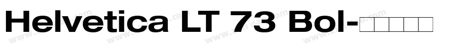 Helvetica LT 73 Bol字体转换